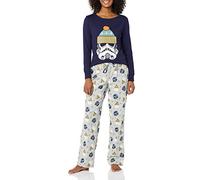 Amazon Essentials Disney | Marvel | Star Wars Set da Notte Pigiama in Flanella Donna, Star Wars Winter - Womens, XXL
