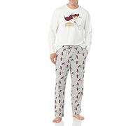 Amazon Essentials Disney | Marvel | Star Wars Set da Notte Pigiama in Flanella Uomo, Marvel Thor - Mens, S