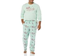 Amazon Essentials Disney | Marvel | Star Wars Set da Notte Pigiama in Flanella Uomo, Mickey Winter - Mens, L