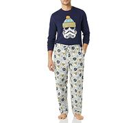 Amazon Essentials Disney | Marvel | Star Wars Set da Notte Pigiama in Flanella Uomo, Star Wars Winter - Mens, XS