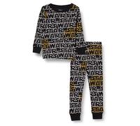 Amazon Essentials Disney | Marvel | Star Wars Set di Pigiama da Notte Attillati in Cotone Bambini e Ragazzi, Star Wars Logo - Baby And Kids, 10 anni