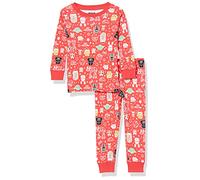 Amazon Essentials Disney | Marvel | Star Wars Set di Pigiama da Notte Attillati in Cotone Bambini e Ragazzi, Star Wars Holiday - Baby And Kids, 10 anni