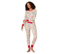 Amazon Essentials Disney | Marvel | Star Wars Set di Pigiama da Notte Attillati in Cotone Donna, Marvel Holiday Bricks - Womens Snug-fit, S