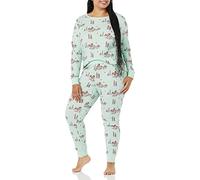 Amazon Essentials Disney | Marvel | Star Wars Set di Pigiama da Notte Attillati in Cotone Donna, Mickey Winter - Womens Snug-fit, M