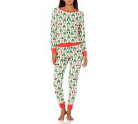 Amazon Essentials Disney | Marvel | Star Wars Set di Pigiama da Notte Attillati in Cotone Donna, Mickey - Womens Snug-fit, XS