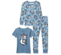 Amazon Essentials Disney | Marvel | Star Wars Set di Pigiama da Notte Attillati in Cotone Unisex Bambini e Ragazzi, Nightmare Santa Jack, 11-12 Anni