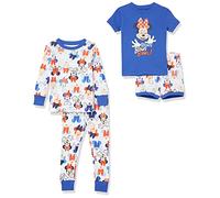 Amazon Essentials Disney | Marvel | Star Wars - Set Pigiama da Bambina, 4 Pezzi (precedentemente Spotted Zebra), Fiocchi di Minnie, 6-7