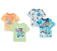 Amazon Essentials Disney | Marvel | Star Wars T-Shirt a Maniche Corte Bambini e ragazzi, Pacco da 4, Spiaggia, 3 anni
