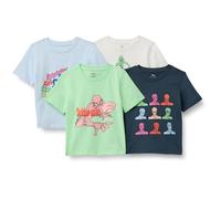 Amazon Essentials Disney | Marvel | Star Wars T-Shirt a Maniche Corte Bambini e ragazzi, Pacco da 4, Spiderman, 4 anni