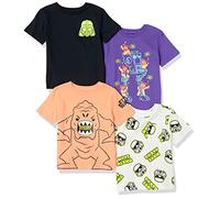 Amazon Essentials Disney | Marvel | Star Wars T-Shirt a Maniche Corte Bambini e Ragazzi, Pacco da 4, Star Wars Move Along, 4 Anni