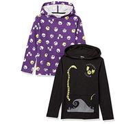 Amazon Essentials Disney | Marvel | Star Wars T-Shirt a Maniche Lunghe con Cappuccio Leggere Bambini e Ragazzi, Pacco da 2, Nightmare Scream, 6-7 Anni