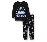Amazon Essentials Disney Pigiama in cotone aderente Bimbo, Stitch Con Motivo Spazio, 18 mesi