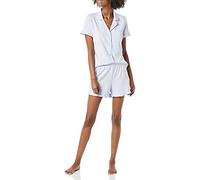 Amazon Essentials Donna Pigiama Corto con Collo A Risvolto Dentellato in Cotone Modal, Comodo Abbigliamento da Casa (Disponibile per Taglie Forti)