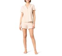 Amazon Essentials Donna Pigiama Corto con Collo A Risvolto Dentellato in Cotone Modal, Comodo Abbigliamento da Casa (Disponibile per Taglie Forti)