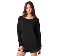 Amazon Essentials Felpa a Tunica in Pile con Scollo Aperto Donna, Nero, S