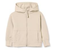 Amazon Essentials Felpa con Cappuccio e Zip Intera da Ragazzo, vestibilità Comoda, Grigio Pietra, S