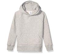 Amazon Essentials Felpa con Cappuccio Modello Pullover Bambine e Ragazze, Grigio Chiaro Puntinato, 6-7 Anni