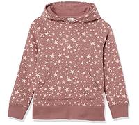 Amazon Essentials Felpa con Cappuccio Modello Pullover Bambine e Ragazze, Malva Stelle, 9 Anni
