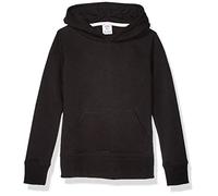 Amazon Essentials Felpa con Cappuccio Modello Pullover Bambine e Ragazze, Nero, 8 Anni