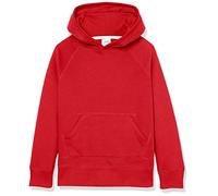 Amazon Essentials Felpa con Cappuccio Modello Pullover Bambine e Ragazze, Rosso, 9 Anni