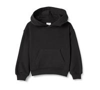 Amazon Essentials Felpa con Cappuccio Oversize Unisex per Bambini, Nera, 4T