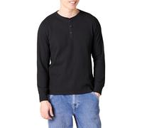 Amazon Essentials Felpa con Collo Serafino a Nido D’Ape a Maniche Lunghe Slim Uomo, Nero, XXL