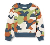 Amazon Essentials Felpa Girocollo, Vestibilità Classica Bambini e ragazzi, Blu Marino Scuro Mimetica, 2 anni