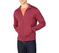Amazon Essentials Felpa in Pile con Zip e Collo a Lupetto, Peso Medio, Vestibilità Classica Uomo, Rosso, S