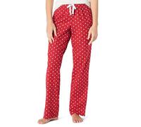 Amazon Essentials Flannel Pajama Pant, Pantaloni pigiama Donna, Rosso (red dot), Large
