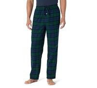 Amazon Essentials Flannel Pajama Pant, Pantaloni pigiama Uomo, Verde (Black Watch Plaid), Large