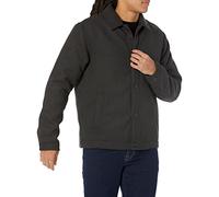 Amazon Essentials Giacca Bomber in Misto Lana (Disponibile nelle Taglie Forti) Uomo, Nero Slavato, XXL