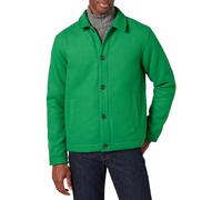 Amazon Essentials Giacca Bomber in Misto Lana (Disponibile nelle Taglie Forti) Uomo, Verde, XXL Plus