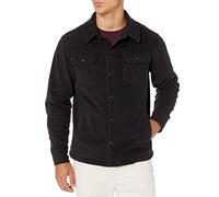Amazon Essentials Giacca Camicia Invernale in Pile Polare a Maniche Lunghe Uomo, Nero, S