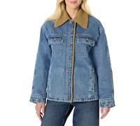 Amazon Essentials Giacca di Jeans Oversize Imbottita da Donna con Fodera in Montone Sintetico Donna