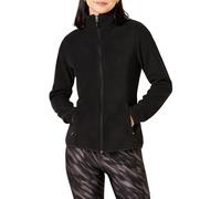 Amazon Essentials Giacca in pile morbido con cerniera intera dal taglio classico (disponibile in taglie forti) Donna, Nero, XS