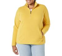 Amazon Essentials Giacca Invernale Modello Pullover con Zip Corta A Maniche Lunghe con vestibilità Classica (Taglie Forti Disponibili) Donna, Giallo Senape Chiaro, 5XL Plus