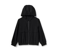 Amazon Essentials Giacca Sportiva Tecnica con Cappuccio ad Alte Prestazioni, in Tessuto Elasticizzato, con Cerniera Integrale Bambini e ragazzi, Nero, 6-7 anni