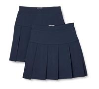 Amazon Essentials Gonna a Pieghe per Uniforme da Ragazza, Confezione da 2, Blu Navy, XL