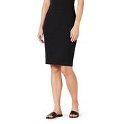 Amazon Essentials Gonna a Tubino Pull-on Aderente sopra Il Ginocchio in Tessuto Ponte Donna, Nero, XXL