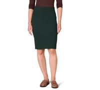 Amazon Essentials Gonna a Tubino Pull-on Aderente sopra Il Ginocchio in Tessuto Ponte Donna, Verde Scuro, XXL