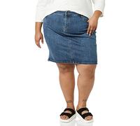 Amazon Essentials Gonna Classica a 5 Tasche in Denim (Taglie Forti Disponibili) Donna, delavé Medio, 74 Plus