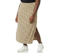 Amazon Essentials Gonna Maxi in Maglia Leggera Donna, Cammello Stampa Animalier, XL
