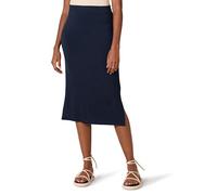 Amazon Essentials Gonna Media in Maglia con Elastico in Vita (Taglie Forti Disponibili) Donna, Blu Marino, M