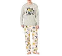 Amazon Essentials Harry Potter Completo Pigiama con Pantaloni e Maglia a Maniche Lunghe in Flanella Uomo, Hogwarts Di Harry Potter - Da Uomo, XS