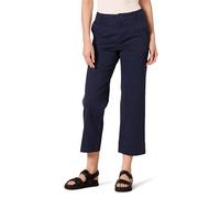 Amazon Essentials High-Rise Slim-Fit Ankle-Length Wide-Leg Khaki Pant Donna, Blu Marino, 46 Lungo