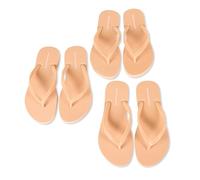 Amazon Essentials Infradito Donna, Pacco da 3, Beige, 42 EU