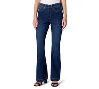 Amazon Essentials Jeans a Vita Alta, a Zampa di Elefante, Elasticizzati Donna, Lavaggio Ombré Scuro, 42
