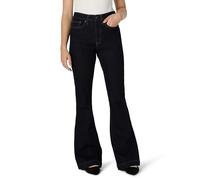 Amazon Essentials Jeans a Vita Alta che Valorizzano le Forme, a Zampa di Elefante, Super Elasticizzati Donna