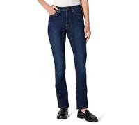 Amazon Essentials Jeans a Vita Media a Gamba Dritta Mediamente Elasticizzati Vestibilità Aderente Donna, Delavé Scuro, 40