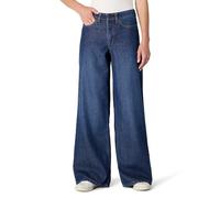 Amazon Essentials Jeans a Vita Media Ultra Morbidi a Gamba Larga Donna, Lavaggio Ombré Scuro, 46